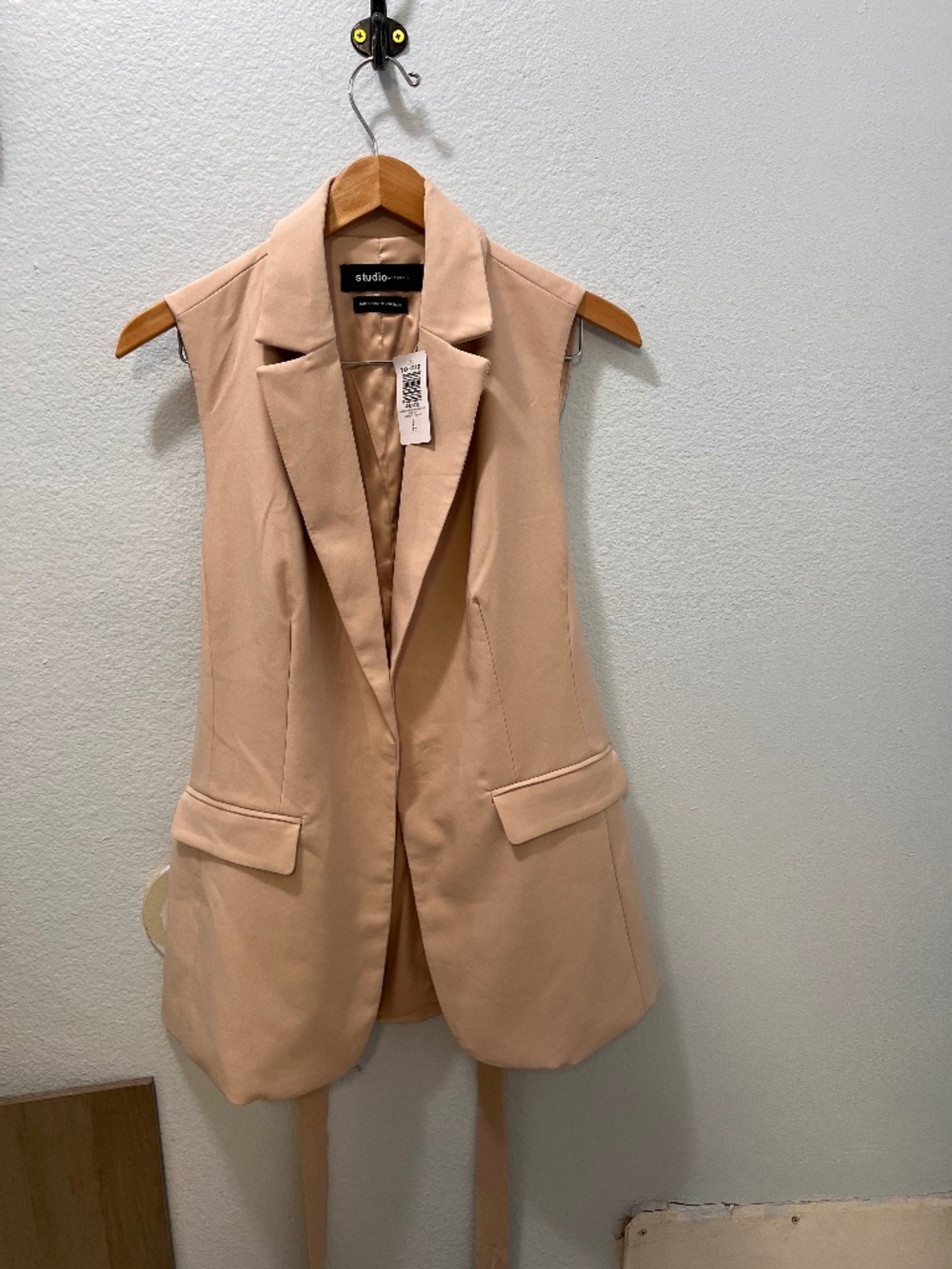 NWT Studio by Torrid Blush Belted Longline Vest Size 0